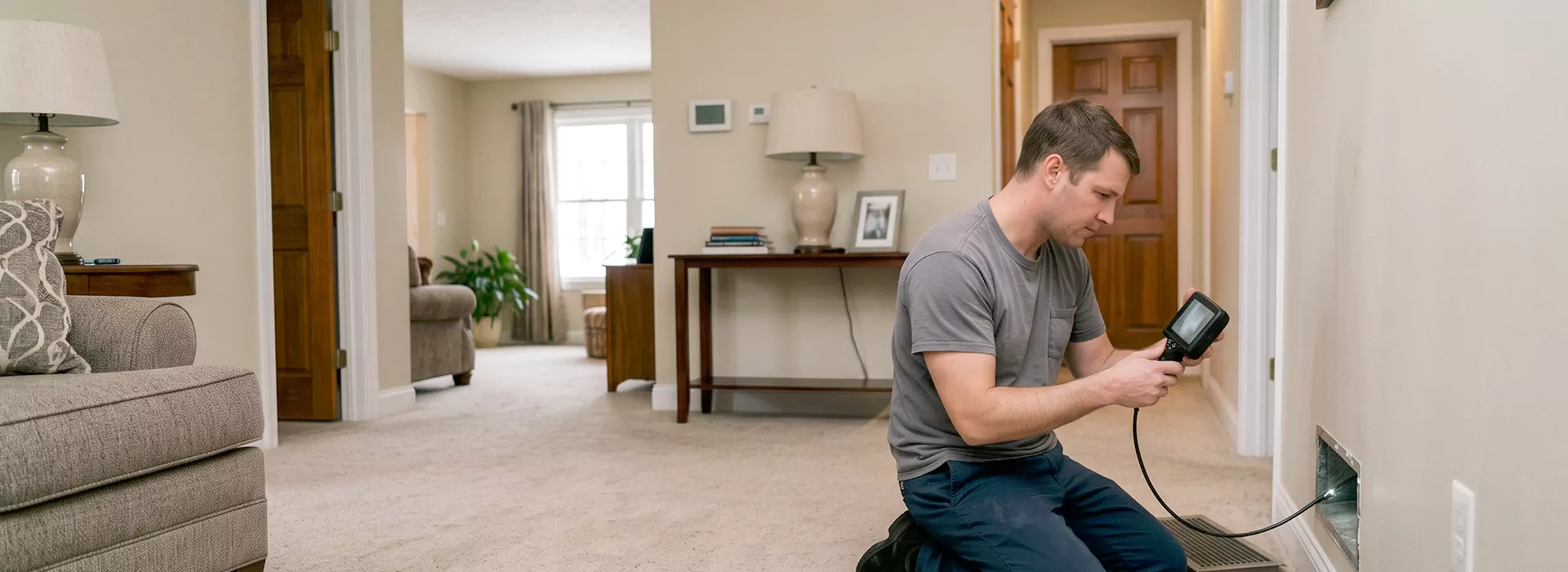 Air Duct Camera Inspection in Pearland, Texas