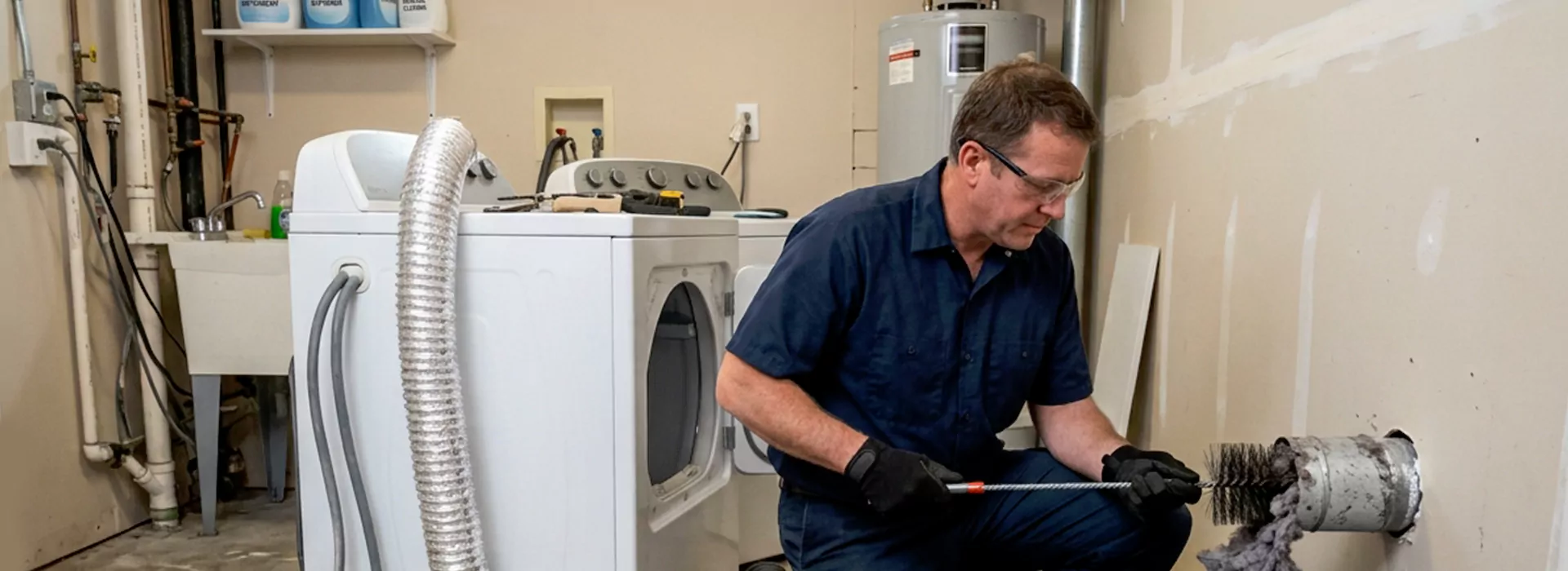 Clogged Dryer Vent Repair in Pearland, Texas