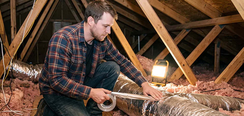 Attic Duct Sealing and Insulation in Pearland