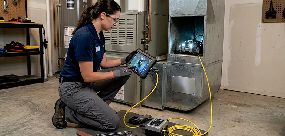 Robotic Duct Inspection in Pearland