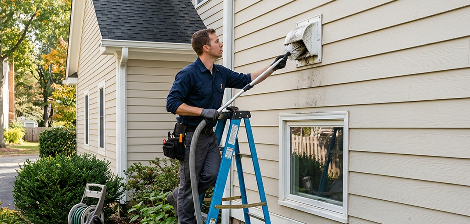 Exterior Vent Cap Cleaning in Pearland